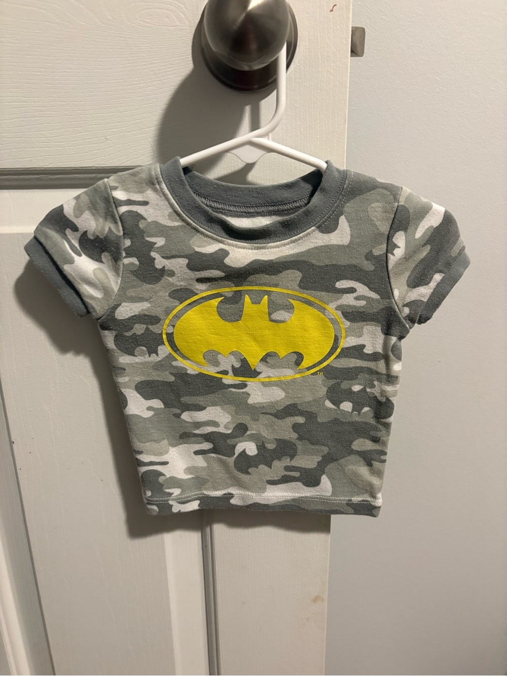 Batman Gray & Yellow 3-6m Tee